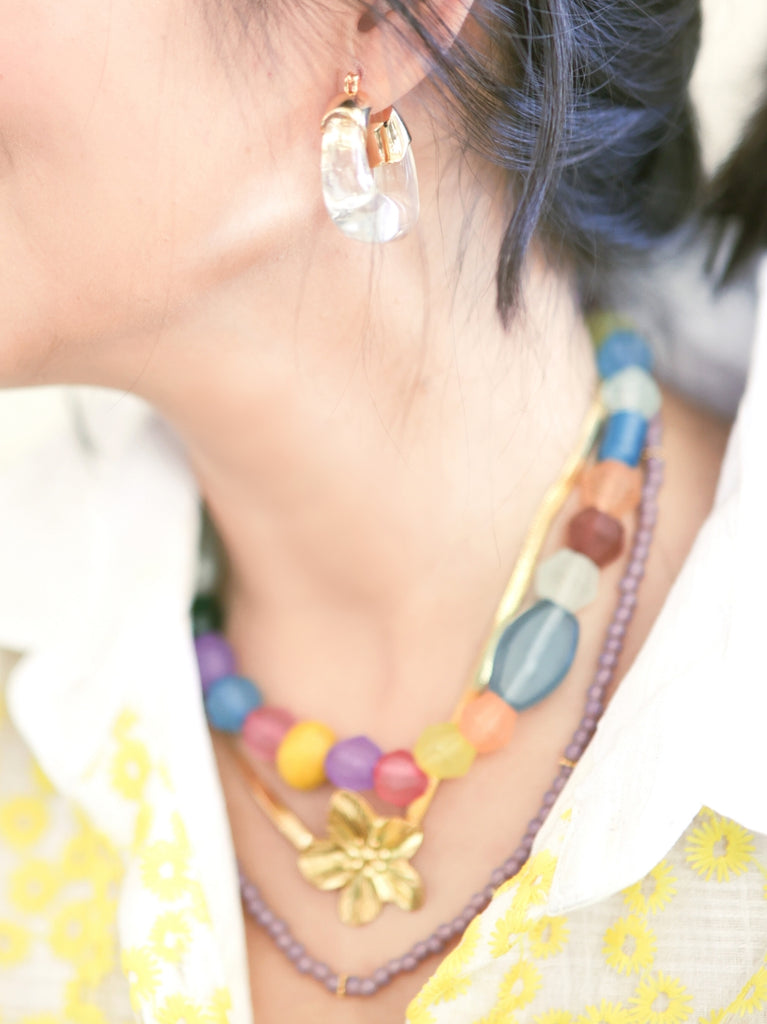 Holiday x 12 - Edie Earrings in Clear Quartz
